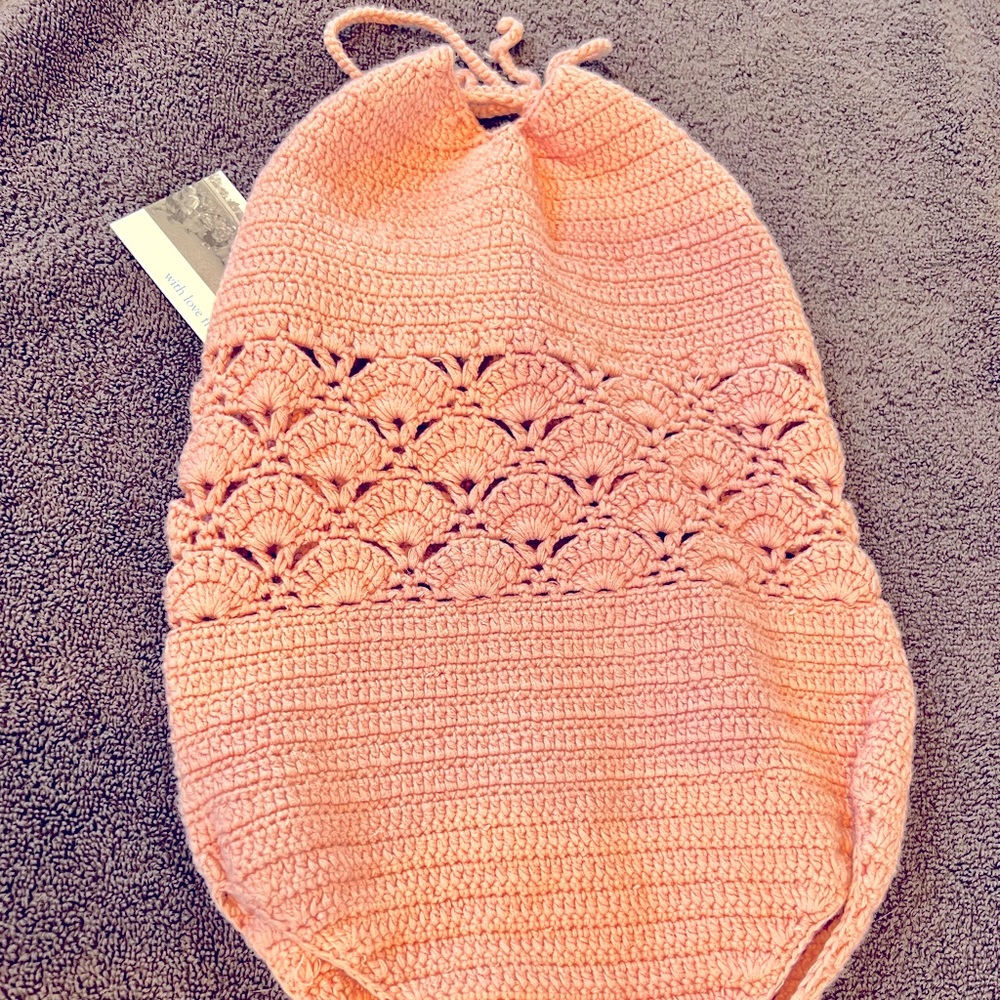 NWT Kate Quinn Pink Halter Handmade in Kenya 12-18 Months